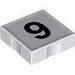 Набор LEGO Duplo Tile 2 x 2 with 9 Print, Белый