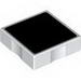 Набор LEGO Duplo Tile 2 x 2 with Black Square Print, Белый