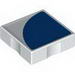 Набор LEGO Duplo Tile 2 x 2 with Blue 1/4 Circle Print, Белый