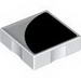 Набор LEGO Duplo Tile 2 x 2 with Black 1/4 Circle Print, Белый