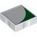 Набор LEGO Duplo Tile 2 x 2 with Shape Green Inverse Quarter Disc Print Print, Белый