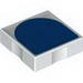Набор LEGO Duplo Tile 2 x 2 with Shape Blue Inverse Arch Print, Белый