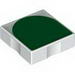 Набор LEGO Duplo Tile 2 x 2 with Shape Green Inverse Arch Print, Белый