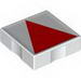 Набор LEGO Duplo Tile 2 x 2 with Shape Red Isosceles Triangle Print, Белый