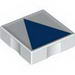 Набор LEGO Duplo Tile 2 x 2 with Shape Blue Isosceles Triangle Print, Белый