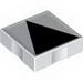 Набор LEGO Duplo Tile 2 x 2 with Shape Black Isosceles Triangle Print, Белый