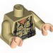 Torso Indiana Jones Open Collar Shirt, Ammo Belt & Suspenders Print / Tan Arms / Light Flesh Hands