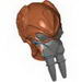 Minifig Head Modified Kel Dor with Dark Bluish Gray Mask Print (Plo Koon)