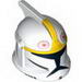 Minifig Helmet Clone Trooper with Holes, Clone Pilot Print