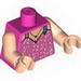 Torso Speed Racer Spaghetti Strap Top with Silver Flecks and Necklace Print / Light Flesh Arms / Light Flesh Hands