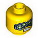 Minifig Head - Four Mechanical Eyes, Teeth Print [Blocked Open Stud]