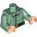 Torso Uniform with Four Buttons and Gold Buckle with Star Print / Sand Green Arms / Light Flesh Hands