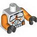Torso SW Armor Clone Trooper with Orange Bars Print / Orange Arms / Black Hands