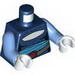 Torso SW Medium Blue Sash Print (Asajj Ventress) / Medium Blue Arms / White Hands