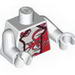 Torso Speed Racer Red Dragon Print / White Arms / White Hands