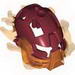 Bionicle Mask Raanu with Marbled Trans-Orange Pattern