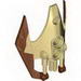 Bionicle Shoulder Armour, Vorox with Marbled Reddish Brown Pattern