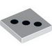 Tile 2 x 2 with 3 Black Dots Print