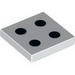 Tile 2 x 2 with 4 Black Dots Print