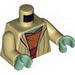 Torso SW Open Robe, Dark Orange Shirt with Sash Print (Yoda) / Tan Arms / Sand Green Hands