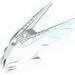 Bionicle Mask Spiked Ice with Marbled Trans-Light Blue Pattern (Gelu)