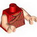 Torso Indiana Jones Dress Gold Sequins and Open Back Print / Light Flesh Arms / Light Flesh Hands