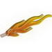 Wave Rounded Large (Flame) with Marbled Trans-Orange Pattern
