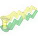 Wave Angular with Marbled Trans-Green Pattern