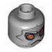 Minifig Head Alien with SW Neimoidian Gray Facial Lines Print  [Blocked Open Stud]