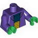 Torso SW Sweater over Dark Blue Shirt and Large Yellow Belt Print / Dark Purple Arms / Green Hands