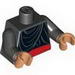 Torso Indiana Jones with Layered Shirt and Red Belt Print / Black Arms / Flesh Hands