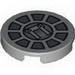 Tile Round 2 x 2 with SW Radial Machinery Print