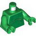 Torso Alien with Skeletal Spine and Ribs Print / Green Arms / Green Hands