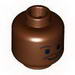 Minifig Head Moustache Thin, Standard Grin, Eyebrows, Small Eyelashes Print (SW Lando) [Blocked Open Stud]