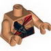 Torso Indiana Jones Muscled Torso with Red Sash and Ceremonial Knife Print / Flesh Arms / Flesh Hands