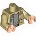 Torso SW Shirt Open with Pockets and Gray T-Shirt Print (Captain Antilles) / Tan Arms / Light Flesh Hands