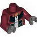 Torso SW Hondo Ohnaka Print / Dark Red Arms / Dark Bluish Gray Hands