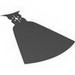 Cloth Cape, Zurg Large Figure Pointed Collar with Red and Black Sides