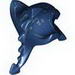 Набор LEGO Minifig Head Cover, Manta Ray with White Print, Темно-синий