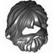 Minifig Hair with Beard and Mouth Hole