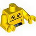 Torso with Panels and Black and Yellow Circles Print / Yellow Arms / Yellow Hands