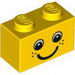 Набор LEGO Brick 1 x 2 with Eyes, Freckles and Smile Print, Желтый
