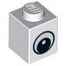 Набор LEGO Brick 1 x 1 with Simple Black Eye with White Pupil Print, Зеленый