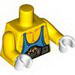 Torso Muscles with Medium Blue Tank Top and Belt Print / Yellow Arms / White Hands