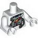 Torso Space with Space Logo and Tubes Print / White Arms / White Hands