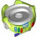 Minifig Spacesuit with Lime Trim and Colored Buttons (Buzz Lightyear)