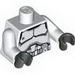 Torso SW Armor Clone Trooper Black Belt Print / White Arms / Black Hands