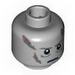Набор LEGO Minifig Head Male Scars Gray Left &amp, Светлый сине-серый
