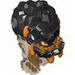 Body Magma Monster Large with Black Top and Black and Orange Print