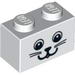 Brick 1X2 with Animal Face Print